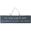 Tableaux, toiles Qualiart Plaque d&eacute;corative en bois bleue fonc&eacute; - Ce n'est pas le wifi Bleu Unique. . Maison > Tableaux, toiles.