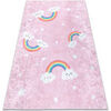Tapis Rugsx Tapis lavable JUNIOR 51300.802 Arc-en-ciel, nuages 140x190 cm Rose 140x190 cm. . Maison & D&eacute;co > Tapis.