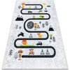 Tapis Rugsx Tapis lavable JUNIOR 51490.802 animaux, rues pour 200x290 cm Gris 200x290 cm. . Maison & D&eacute;co > Tapis.