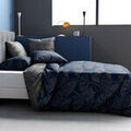 Linge de maison sur Grenoble : Parures de lit Doumie Parure de lit Edo r&eacute;versible 260 x 240 cm Bleu 240x260 cm. . Maison > Parures de lit.