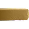 Draps housse Vent Du Sud Drap housse vieil or en percale de coton 80 fils 90 cm