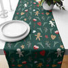 Serviettes de table Nappes, Sets de table Unimasa Chemin de table en coton No&euml;l Vert Unique. . Maison > Serviettes de table Nappes, Sets de table.