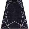 Tapis Rugsx Tapis lavable MIRO 51233.811 G&eacute;om&eacute;trique antid&eacute; 140x190 cm Noir 140x190 cm. . Maison & D&eacute;co > Tapis.