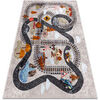 Tapis Rugsx Tapis lavable JUNIOR 51986.803 Voies ferr&eacute;es, loc 140x190 cm Gris 140x190 cm. . Maison & D&eacute;co > Tapis.