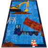 Tapis Rugsx Tapis lavable JUNIOR 51827.803 Camion, pelle pour 140x190 cm Bleu 140x190 cm. . Maison & D&eacute;co > Tapis.