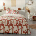 Parures de lit Future Home Parure de lit 2 personnes g&eacute;om&eacute;trique bicolore Orange 240x220 cm,260x240 cm. . Maison > Parures de lit. Grenoble