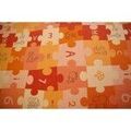 D&eacute;coration sur Grenoble : Tapis Rugsx Tapis enfant PUZZLES orange 100x400 cm Orange 100x400 cm. . Maison & D&eacute;co > Tapis.