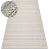 Tapis Rugsx Tapis JERSEY 19233 cr&egrave;me - Lignes, structurelles, 120x170 cm Beige 120x170 cm. . Maison & D&eacute;co > Tapis.