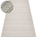 D&eacute;coration sur Grenoble : Tapis Rugsx Tapis JERSEY 19233 cr&egrave;me - Lignes, structurelles, 160x220 cm Beige 160x220 cm. . Maison & D&eacute;co > Tapis.