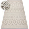 Tapis Rugsx Tapis JERSEY 19234 beige - Losangos, structurelles 140x190 cm Beige 140x190 cm. . Maison & D&eacute;co > Tapis.