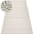 D&eacute;coration sur Grenoble : Tapis Rugsx Tapis JERSEY 19234 cr&egrave;me - Losangos, structurelle 80x150 cm Beige 80x150 cm. . Maison & D&eacute;co > Tapis.