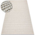 D&eacute;coration sur Grenoble : Tapis Rugsx Tapis JERSEY 19236 beige - structurelles, boucle 120x170 cm Beige 120x170 cm. . Maison & D&eacute;co > Tapis.