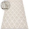 Tapis Rugsx Tapis JERSEY 19231 beige - g&eacute;om&eacute;trique structure 80x150 cm Beige 80x150 cm. . Maison & D&eacute;co > Tapis.