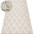 D&eacute;coration sur Grenoble : Tapis Rugsx Tapis JERSEY 19231 beige - g&eacute;om&eacute;trique structure 160x220 cm Beige 160x220 cm. . Maison & D&eacute;co > Tapis.