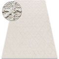 D&eacute;coration sur Grenoble : Tapis Rugsx Tapis JERSEY 19231 cr&egrave;me - g&eacute;om&eacute;trique structur 80x150 cm Beige 80x150 cm. . Maison & D&eacute;co > Tapis.