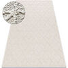Tapis Rugsx Tapis JERSEY 19231 cr&egrave;me - g&eacute;om&eacute;trique structur 140x190 cm Beige 140x190 cm. . Maison & D&eacute;co > Tapis.