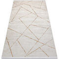 D&eacute;coration sur Grenoble : Tapis Rugsx Tapis moderne DUKE 51557 cr&egrave;me / or 180x270 cm Beige 180x270 cm. . Maison & D&eacute;co > Tapis.