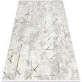 D&eacute;coration sur Grenoble : Tapis Rugsx Tapis moderne DUKE 51393 cr&egrave;me / or 80x150 cm Beige 80x150 cm. . Maison & D&eacute;co > Tapis.