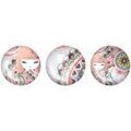 D&eacute;coration sur Grenoble : Tableaux, toiles Kontiki 3 magnets ronds en verre assortis Kimmidoll - Rose et bleu