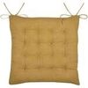 Galettes de chaise Stof Coussin de chaise en double gaze de coton 38 cm Jaune 39x39 cm. . Maison & D&eacute;co> Galettes de chaise.