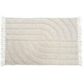 D&eacute;coration sur Grenoble : Tapis Future Home Tapis d&eacute;co &agrave; franges en coton tuft&eacute; Beige 100x150 cm. . Maison & D&eacute;co > Tapis.