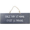 Tableaux, toiles Qualiart Plaque d&eacute;corative en bois Gris fonc&eacute; - Chez Papy et Mamy Gris Unique. . Maison > Tableaux, toiles.