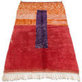 Tapis Rugsx Tapis BERBER MR4015 Beni Mrirt tiss&eacute; main 150x200 cm Rouge 150x200 cm. . Maison & D&eacute;co > Tapis.