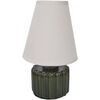 Lampes &agrave; poser Ixia Lampe verte en c&eacute;ramique 26 cm Vert Unique. . Maison & D&eacute;co > Lampes &agrave; poser.