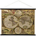 Tableaux, toiles Signes Grimalt Toile Enroulable Carte Du Monde Grenoble