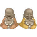 Statuettes et figurines Signes Grimalt Bouddha Maitreya 2U Marron Unique. . Maison & D&eacute;co > Statuettes et figurines.