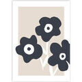 D&eacute;coration sur Grenoble : Affiches, posters Future Home Affiche papier imprim&eacute; fleurs sans cadre Beige 50x70 cm. . Maison & D&eacute;co > Maison > Affiches, posters.