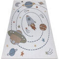 D&eacute;coration sur Grenoble : Tapis Rugsx Tapis BONO 8288 Espace, plan&egrave;tes cr&egrave;me / 180x270 cm Beige 180x270 cm. . Maison & D&eacute;co > Tapis.