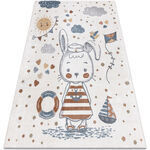 Tapis Rugsx Tapis BONO 8441 Lapin marin cr&egrave;me / 140x190 cm Beige 140x190 cm. . Maison & D&eacute;co > Tapis.