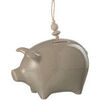 Statuettes et figurines Jolipa Tirelire cochon gris en c&eacute;ramique 18 cm Gris Unique. . Maison & D&eacute;co > Statuettes et figurines.