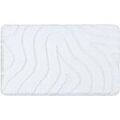 D&eacute;coration sur Grenoble : Tapis Rugsx Tapis de salle de bain SUPREME WAVES, 50x80 cm Blanc 50x80 cm. . Maison & D&eacute;co > Tapis.