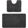 Tapis Rugsx Ensemble de salle de bain deux pi&egrave;ces 60x100 cm Gris 60x100 cm. . Maison & D&eacute;co > Tapis. Grenoble