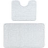 Tapis Rugsx Ensemble de salle de bain deux pi&egrave;ces 60x100 cm Blanc 60x100 cm. . Maison & D&eacute;co > Tapis.