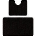 D&eacute;coration sur Grenoble : Tapis Rugsx Ensemble de salle de bain deux pi&egrave;ces 60x100 cm Noir 60x100 cm. . Maison & D&eacute;co > Tapis.