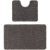 Tapis Rugsx Ensemble de salle de bain deux pi&egrave;ces 60x100 cm Gris 60x100 cm. . Maison & D&eacute;co > Tapis.
