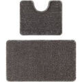 D&eacute;coration sur Grenoble : Tapis Rugsx Ensemble de salle de bain deux pi&egrave;ces 60x100 cm Gris 60x100 cm. . Maison & D&eacute;co > Tapis.
