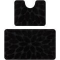D&eacute;coration sur Grenoble : Tapis Rugsx Ensemble de salle de bain deux pi&egrave;ces 60x100 cm Noir 60x100 cm. . Maison & D&eacute;co > Tapis.
