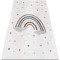 D&eacute;coration sur Grenoble : Tapis Rugsx Tapis BONO 724 ARC-EN-CIEL, COEUR cr&egrave;me / 180x270 cm Beige 180x270 cm. . Maison & D&eacute;co > Tapis.
