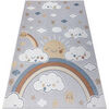 Tapis Rugsx Tapis BONO 8437 Des nuages, ciel, gris 200x290 cm Gris 200x290 cm. . Maison & D&eacute;co > Tapis.