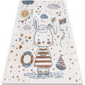 Tapis Rugsx Tapis BONO 8441 Lapin marin cr&egrave;me / 120x170 cm Beige 120x170 cm. . Maison & D&eacute;co > Tapis. Grenoble