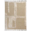 D&eacute;coration sur Grenoble : Tapis Future Home Tapis d&eacute;co &agrave; franges abstrait en coton Beige 140x200 cm,160x230 cm. . Maison & D&eacute;co > Tapis.