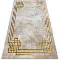 D&eacute;coration sur Grenoble : Tapis Rugsx Tapis BLISS Z203AZ137 cr&egrave;me / or - 160x220 cm Beige 160x220 cm. . Maison & D&eacute;co > Tapis.