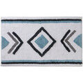 D&eacute;coration sur Grenoble : Tapis Guy Levasseur Tapis d&eacute;co ethnique en coton Blanc 50x80 cm. . Maison & D&eacute;co > Tapis.