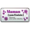 Tableaux, toiles Enesco Magnet Maman Nom f&eacute;minin... en M&eacute;tal Blanc Unique. . Maison > Tableaux, toiles.