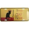 Tableaux, toiles Enesco Plaque d&eacute;corative m&eacute;tallique Le Chat Noir Jaune Unique. . Maison > Tableaux, toiles.