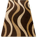 D&eacute;coration sur Grenoble : Tapis Rugsx Tapis ROYAL G3565 Vagues - marron / 180x270 cm Marron 180x270 cm. . Maison & D&eacute;co > Tapis.